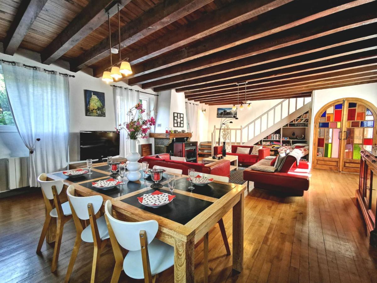 Grande Maison Au Coeur D'Un Village Historique Avec Terrasse Et Wifi Inclus - Fr-1-582-308 Saint-Vidal المظهر الخارجي الصورة